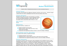 Robot Basketball Lesson Plan