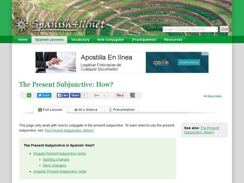 The Present Subjunctive: How? Interactive