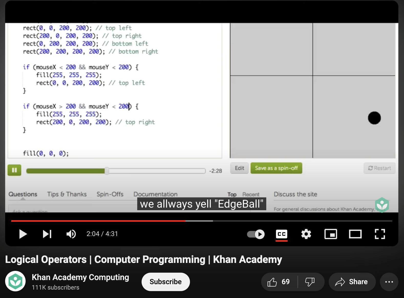 Logical Operators, Computer Programming Instructional Video