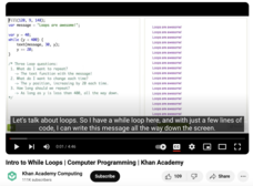 Intro to While Loops, Computer Programming Instructional Video