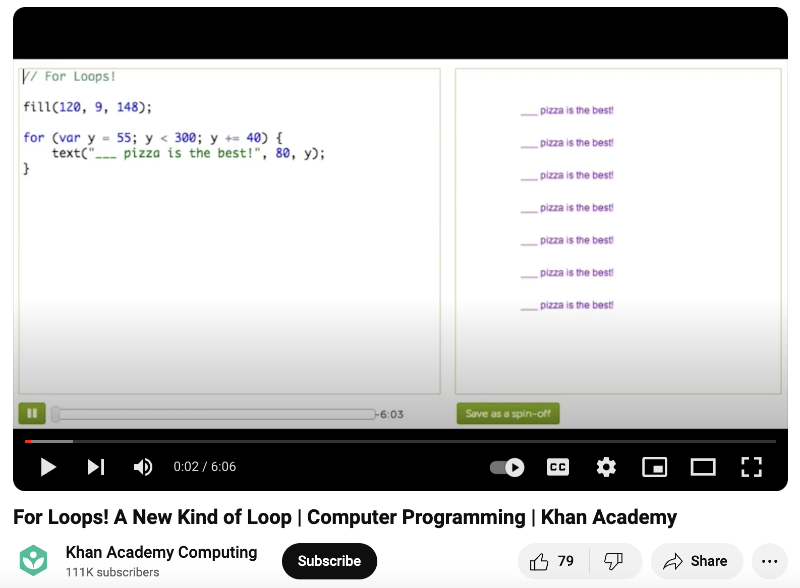 For Loops! A New Kind of Loop, Computer Programming Instructional Video