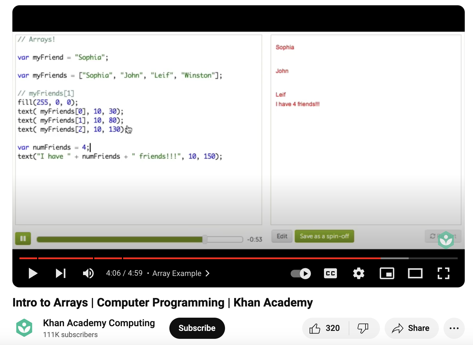 Intro to Arrays, Computer Programming Instructional Video