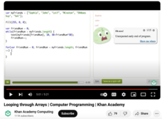 Looping Through Arrays, Computer Programming Instructional Video
