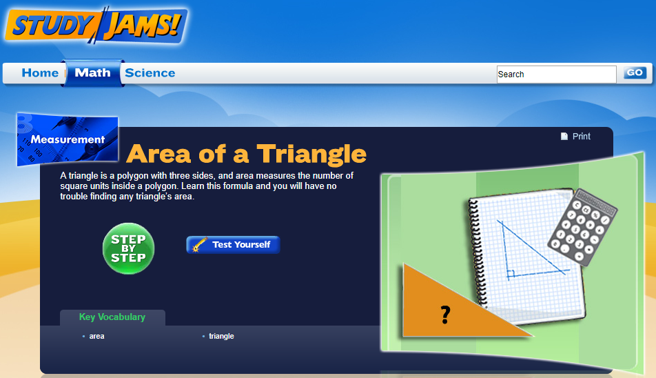 Study Jams! Area of a Triangle Interactive