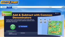 Study Jams! Add &amp; Subtract with Common Denominators Interactive