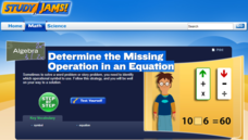 Study Jams! Determine the Missing Operation in an Equation Interactive