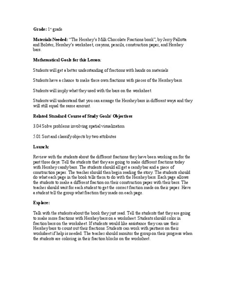 Fractions Lesson Plan