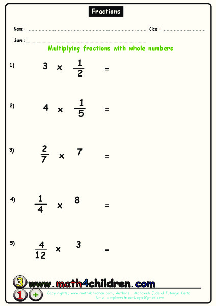 Fractions Worksheet
