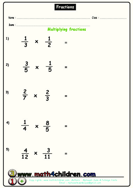 Fractions Worksheet
