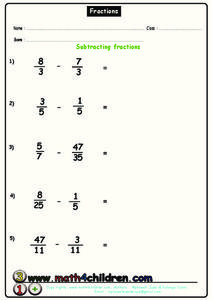 Fractions Worksheet