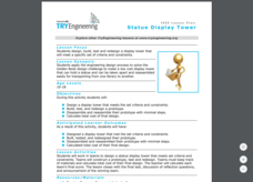 Statue Display Tower Lesson Plan