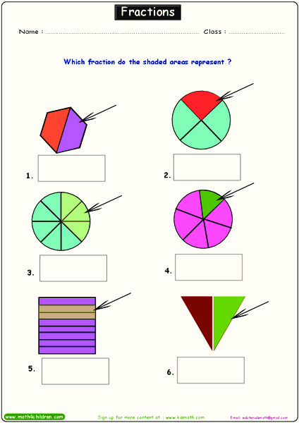 Fractions 4 Worksheet