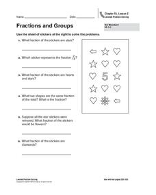 Fractions and Groups Worksheet