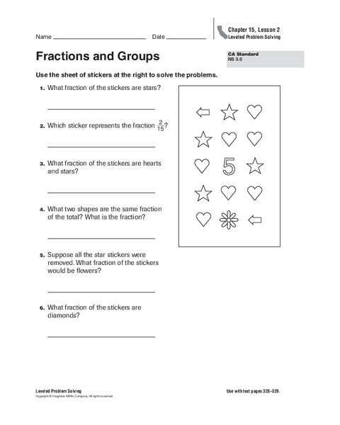 Fractions and Groups Worksheet