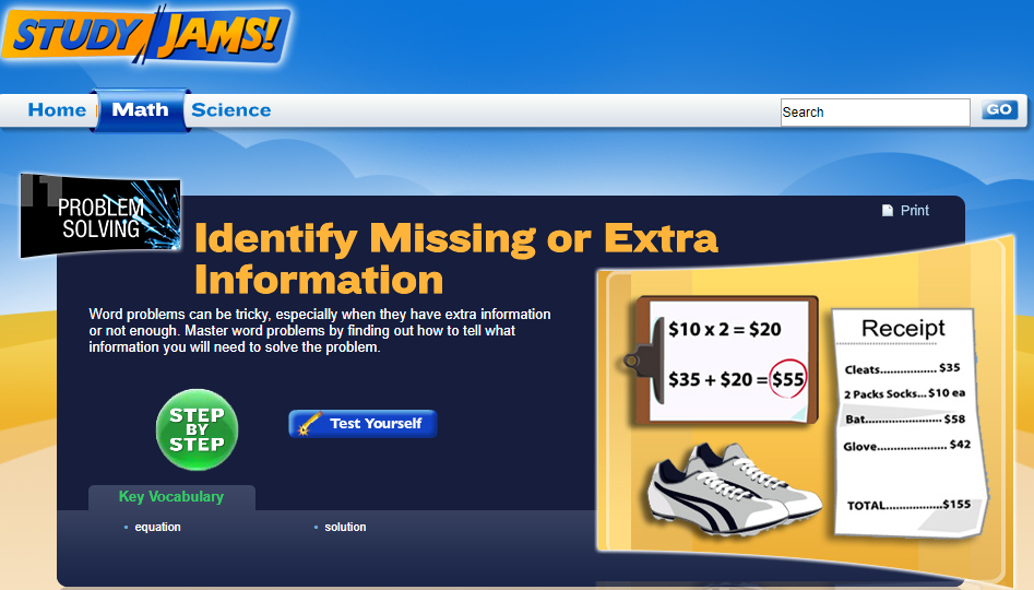Study Jams! Identify Missing or Extra Information Interactive