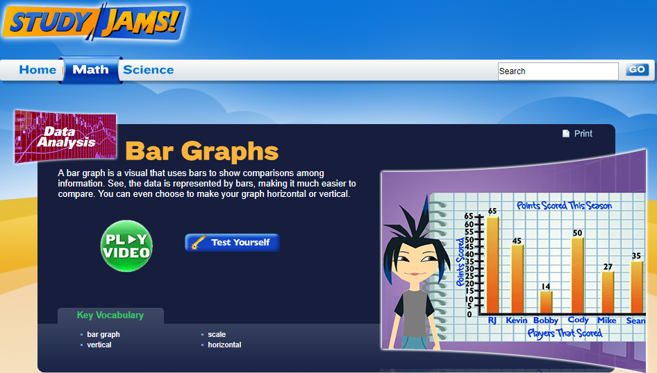 Study Jams! Bar Graphs Interactive