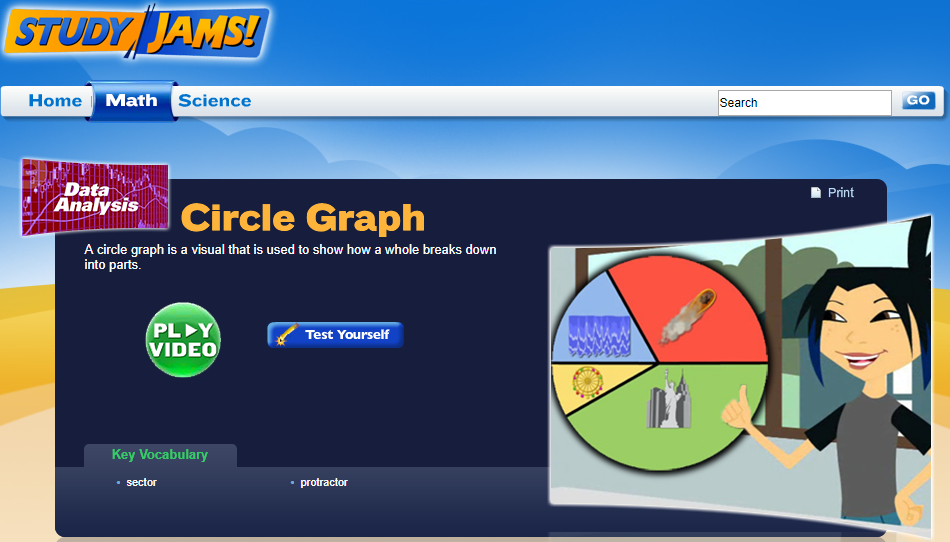 Study Jams! Circle Graph Interactive