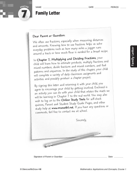 Fractions and Recipes Worksheet