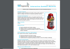 Interactive Gumball Machine Lesson Plan