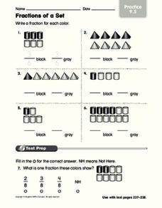 Fractions of a Set Worksheet