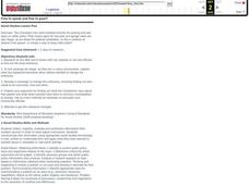 Free to Speak and Free to Post? Lesson Plan