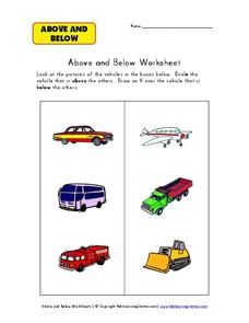 Above and Below Worksheet
