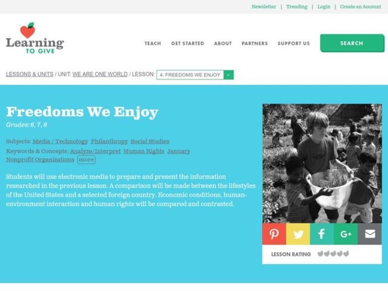 Freedoms We Enjoy Lesson Plan