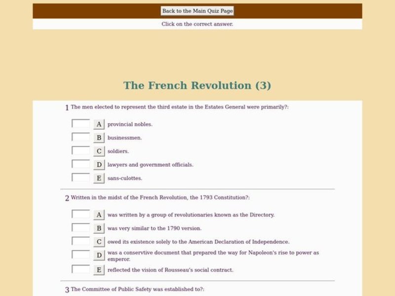 French Revolution  Interactive