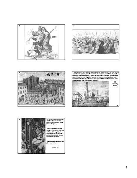 French Revolution Lesson Plan