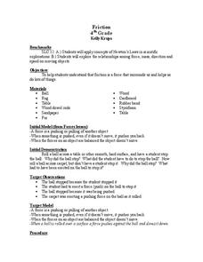 Friction Lesson Plan