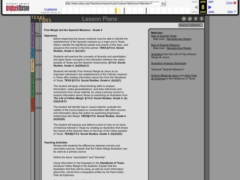 Friar Margil and the Spanish Missions Lesson Plan