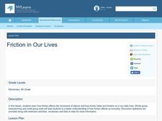 Friction In Our Lives Lesson Plan