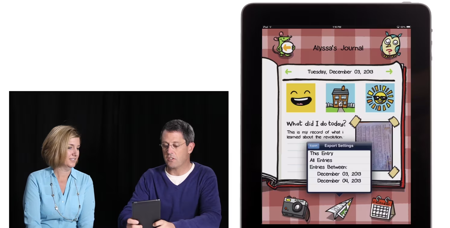 EdTech Tuesday: Kid's Journal Instructional Video