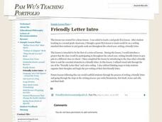 Friendly Letters Lesson Plan
