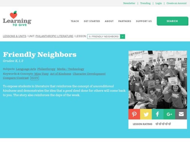 Friendly Neighbors Lesson Plan