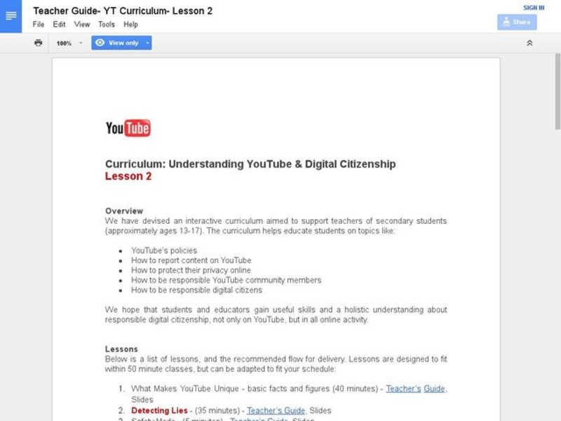 Detecting Lies &amp; Harmful Links Lesson Plan