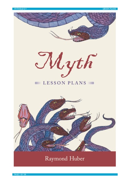 Myth Lesson Plans Unit Plan