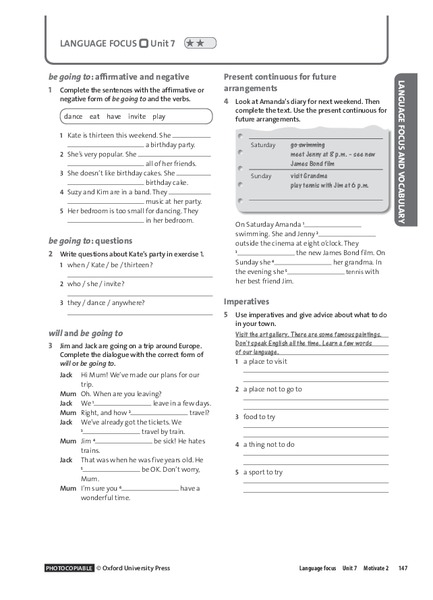 Language Focus: Present Continuous, Imperatives Worksheet