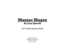 Maniac Magee: A 5th Grade Literature Guide Unit Plan