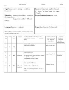 Friendship Lesson Plan