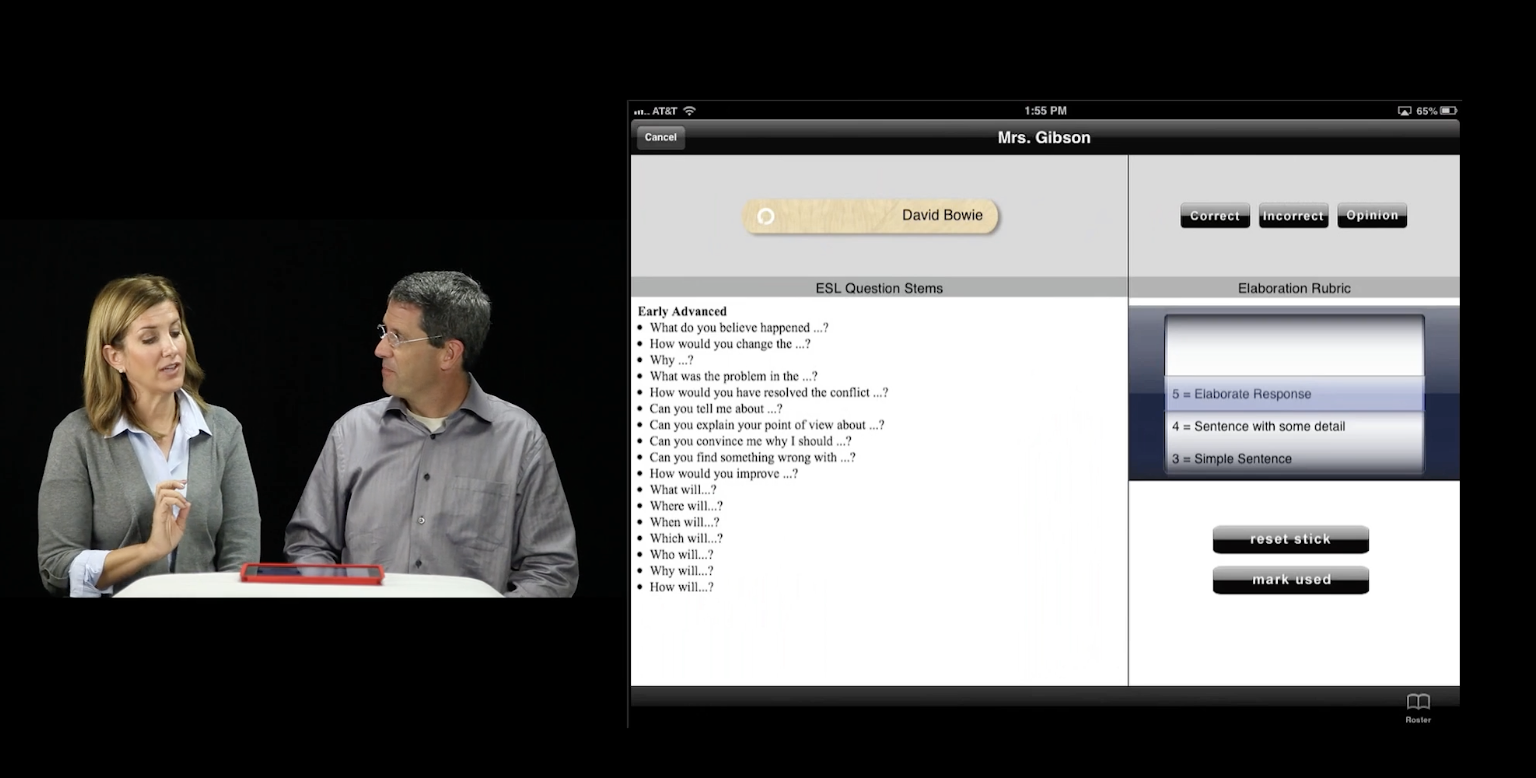 EdTech Tuesday: Stick Pick Instructional Video