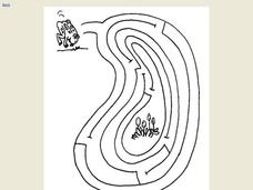 Frog Maze Worksheet