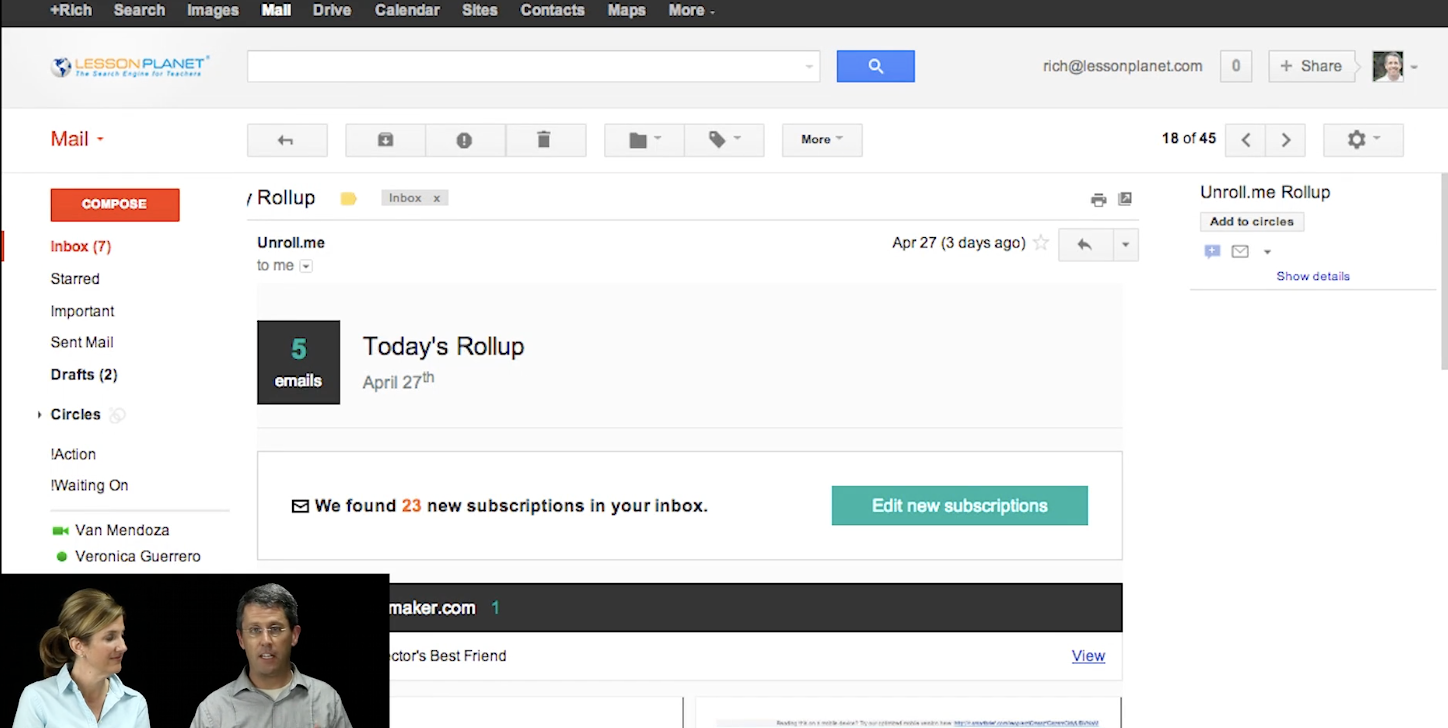 EdTech Tuesday: Unroll.Me Instructional Video