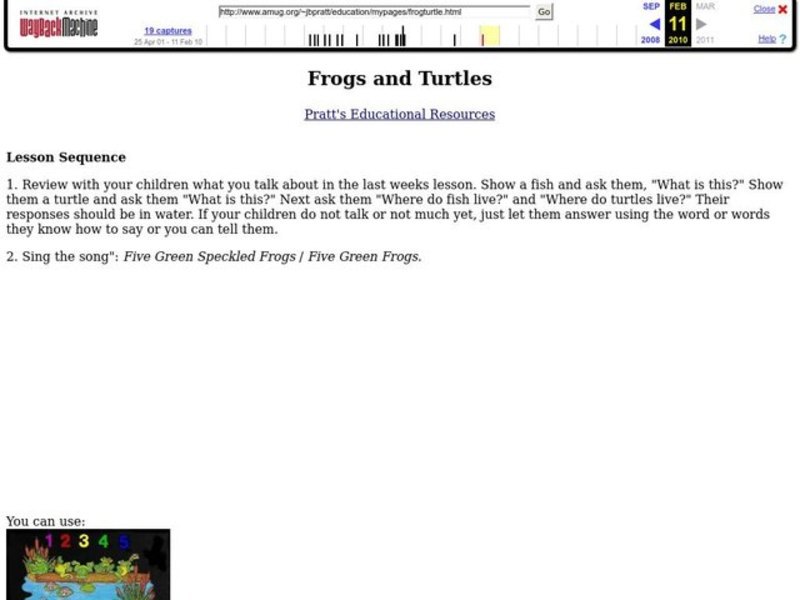 Frogs and Turtles Lesson Plan