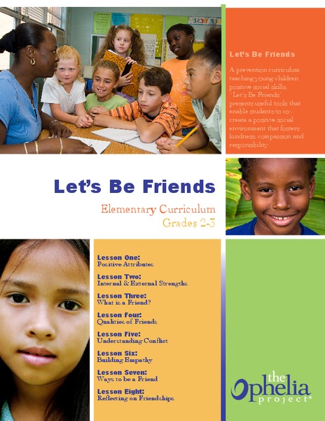 Let’s Be Friends Unit Plan