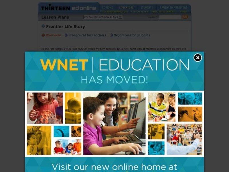 Frontier Life Story Lesson Plan