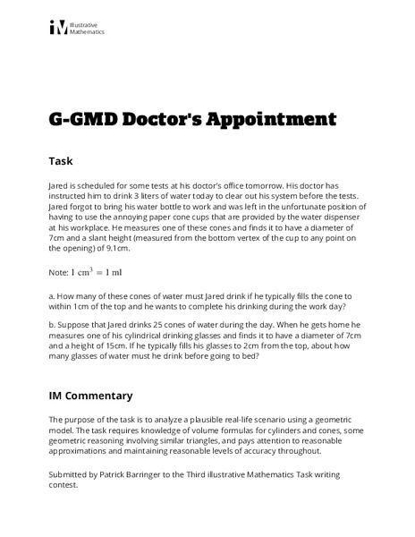 Doctor's Appointment Activity