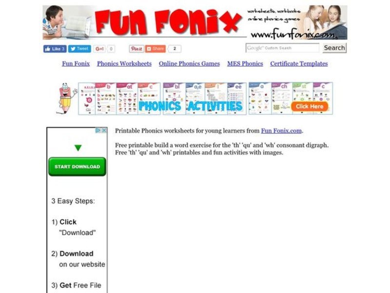 Fun Fonix: Say it. Build it. Write it. Read it. Worksheet