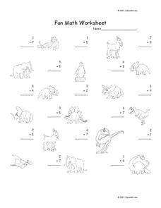 Fun Math Worksheet