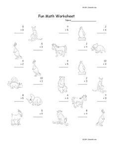 Fun Math Worksheet